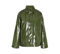 NOISY MAY Damen NMSKY L/S Short Vinyl Coat NOOS Regenjacke, Kombu Green, L