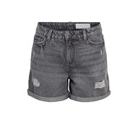 NOISY MAY Damen Nmsmiley Nw Shorts Dest Vi594Dg Noos, Dark Grey Denim, l