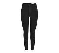 Noisy may Damen Nmsolly Hw Skinny Jeans Vi412bl Noos, Schwarz, 30W / 32L