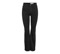 NOISY MAY Damen Nmwendie Mw Flare Az463Bl Noos, Black Denim, 28W x 30L