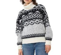 Noisy may Damen Pullover Share Creme/schwarz M