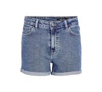 Noisy may Damen Shorts Kurze Denim Hot Pants Bermuda Jeansshorts high Waist, Farben:Blau, Größe:XS