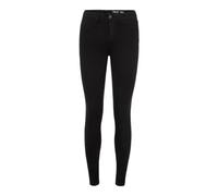 NOISY MAY Damen Skinny Fit Jeans High Waist Denim Stretch Hose Black Tapered Pants NMCALLIE
