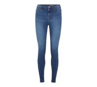 NOISY MAY Damen Skinny Fit Jeans High Waist Denim Stretch Hose Black Tapered Pants NMCALLIE