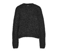 Noisy may Damen Strickpullover Relaxed Fit Flauschiger Stoff Rundhals Lange Ärmel