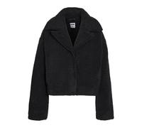 NOISY MAY Damen Übergangsjacke mit Teddyfell-Optik und Reverskragen