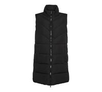 Noisy May Damen Winter Weste NMDALCON Lange wattierte Puffer Stepp Jacke mit Zip ohne Ärmel, Farben:Schwarz, Größe:XL