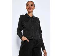 Noisy May Debra Black Wash Denim Jacket Damen-Jeansjacke - schwarz XS