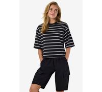 Noisy May - Ember Stripe Black White - Oberteil - Schwarz - L - 60% Polyester, 40% Baumwolle Schwarz L