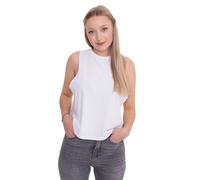 Noisy May - Hailey Crop Bright White - Oberteil - Weiß - XS - 95% Baumwolle, 5% Elastan,Jersey Weiß XS