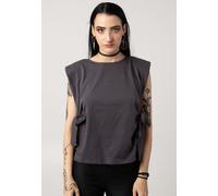 Noisy May - Jaz Padded Asphalt - Oberteil - Grau - M - 100% Baumwolle Grau M
