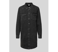 Noisy May Jeanskleid mit Umlegekragen Modell 'NEW SIGNE' in Black, Größe L