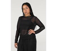 Noisy May - Judith Mesh Curve Black - Oberteil - Schwarz - 44 - 95% Polyester, 5% Elastan Schwarz 44