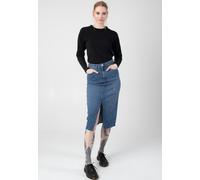 Noisy May - Kath Slit Midi Medium Blue Denim - Rock - Blau - M - 99% Baumwolle, 1% Elastan Blau M