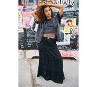Noisy May - Leilani Sienna Black Lace - Rock - Schwarz - L - 70% Viskose, 30% Leinen Schwarz L