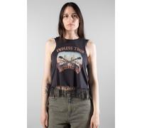 Noisy May - Max Printed Obsidian Cloud/Tomato - Tank - Grau - XS - 100% Baumwolle Grau XS