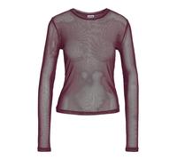Noisy may Mesh-Longsleeve "Judith" in Bordeaux - Größe S | Damen Tops