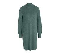 Noisy may Midi Strickkleid mit Stehkragen Loose Fit Strick Kleid Knielang Langarm Ausgestellt NMNELLA, Farben:Grün,Größe Damen:M