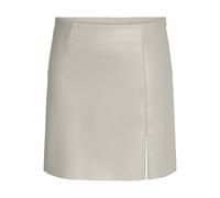 Noisy may Minirock - Figurbetonter Lederimitat-Rock mit seitlichem Schlitz, Farben:Sand, Größe:XL