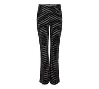 NOISY MAY® Flared Cut Hose im Allover-Look Modell 'DESTINY' in Black, Größe S