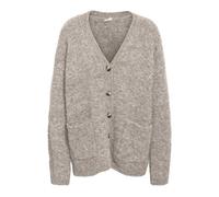 NOISY MAY - NMDOLLY L/S KNIT CARDIGAN FWD NOOS silver mink - Gr. - XS