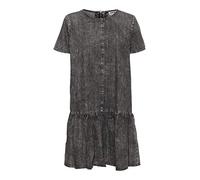 Noisy may Damen NMEMILIA S/S Dress BI036MG BG NOOS Kleid, Medium Grey Denim, S
