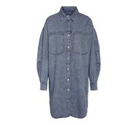 Noisy May NMENZA RICA LS SHIRT DRESS MG004MB NOOS Mittellanges Kleid blau in XS