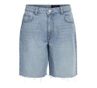 Jeansshorts NOISY MAY "NMHOLLA NW LOOSE SHORT AZ425LB NOOS", Damen, Gr. M (38), N-Gr, blau (light blau denim), Denim/Jeans, Obermaterial: 100% Baumwolle, unifarben, modisch, loose fit kniefrei, Jeans,