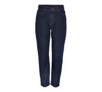 NOISY MAY Damen NMMONI HW ANK Jeans AZ366RW NOOS Jeanshose, Dark Blue Denim/Detail:RHINSEWASH, 26W x 32L