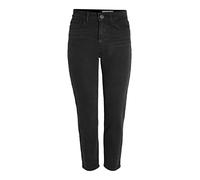 Noisy May Jeans Moni Hochtailliert Straight Fit Damen Schwarz W26/L30