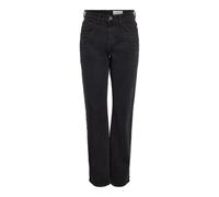 Noisy May Monica Straight Hochtaillierte Jeans 25 Black Denim