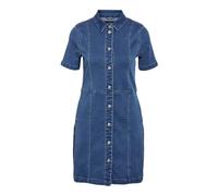 Jeanskleid NOISY MAY "NMNISA S/S SLIM DENIM DRESS VI534MB NOOS", Damen, Gr. M (38), N-Gr, blau (medium blau denim), Denim/Jeans, Obermaterial: 69% Baumwolle, 29% Polyester, 2% Elasthan, unifarben, mod