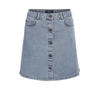 Jeansrock NOISY MAY "NMRONNIE NW A SHAPE SKIRT VI375LB NOOS", Damen, Gr. M (38), blau (light blau denim), Denim/Jeans, Obermaterial: 75% Baumwolle, 18% Polyester, 6% Viskose, 1% Elasthan, unifarben, a