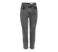 Noisy May Moni Straight Ankle Az391dg Hochtaillierte Jeans