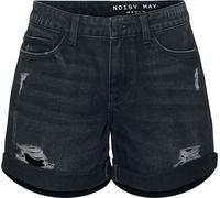 Noisy May Smiley Normal Waist Dest Vi061bl Jeans-shorts XS Black Denim (Herstellerartikelnummer: 27010865-BlackDenim-XS)