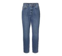 Noisy May NOS DE Damen Nmisabel Hw Ankl Mom Jns Ki018mb Bg Noos Straight Jeans, Blau (Blau Medium Blue Denim), 27W / 32L EU