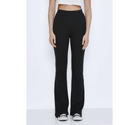 Noisy May - Pasa High Waist Flared Black - Pants - Schwarz - XL - 95% Baumwolle, 5% Elastan Schwarz XL