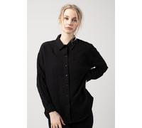 Noisy May - Ripple Oversized Black - Hemd - Schwarz - M - 98% Polyester, 2% Elastan,Synthetik Schwarz M