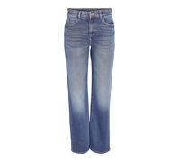 Noisy may Straight Fit Jeans Regular Waist Denim Weite Hose mit Reißverschluss NMYOLANDA, Farben:Blau,Größe Damen:W28 L30,Z - Länge L30/32/34/36/38:L30