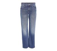 Noisy may Straight Fit Jeans Regular Waist Denim Weite Hose mit Reißverschluss NMYOLANDA, Farben:Blau,Größe Damen:W27 L34,Z - Länge L30/32/34/36/38:L34