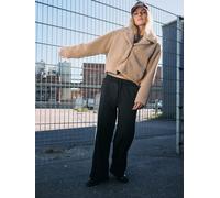 Noisy may Teddyjacke "CROPPED TEDDY" in Beige - Größe XL | Damenjacken