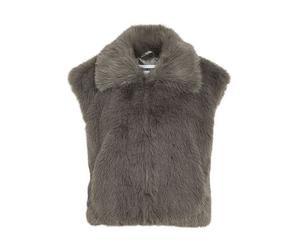 Noisy may Teddyweste in Grau - Größe XL | Damenjacken