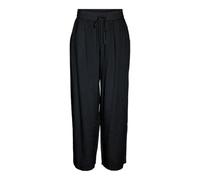 Noisy may Weite Relaxed Fit Culotte Modisch Lässige Jogging Stoffhose Leinen, Farben:Schwarz, Größe:XL