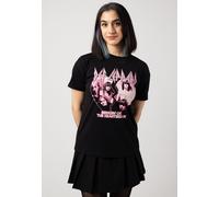 Noisy May x Def Leppard - Brandy Valentine Black Tour 81 Black - T-Shirt - Schwarz - XS - 100% Baumwolle Schwarz XS