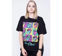 Noisy May x Rolling Stones - Ida Black - T-Shirt - Schwarz - S - 100% Baumwolle,Jersey Schwarz S