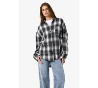 Noisy May - Zoe Check Woven Black/White - Hemd - Schwarz - L - 60% Baumwolle, 40% Polyester Schwarz L