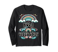 NOLA Vibes Only Cute Retro Girls NOLA Name Langarmshirt