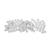 NOLITOY 100 Stück Metallknöpfe aus Zinklegierung Rund 115mm 4 Loch Nähknöpfe für Hemden Mäntel und Selbstgemacht Bastelprojekte Langlebig und Hochglänzend