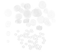 NOLITOY 100 Stück Silikon Ohrringverschlüsse in 4 Größen Stabile Sichere Ohrring Pads für Selbstgemacht und Piercing Komfortable Ohrstecker Rückseiten für Alltag und Basteln