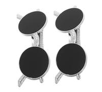 NOLITOY 2 Stück-pack Brillen Haarspangen Metall Schwarz 9cm Halbseitiger Haarclip Damen Modisches Sonnenbrillen Design Haaraccessoire